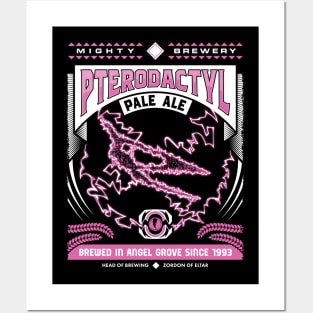 Mighty Brews - Pink Pterodactyl Posters and Art